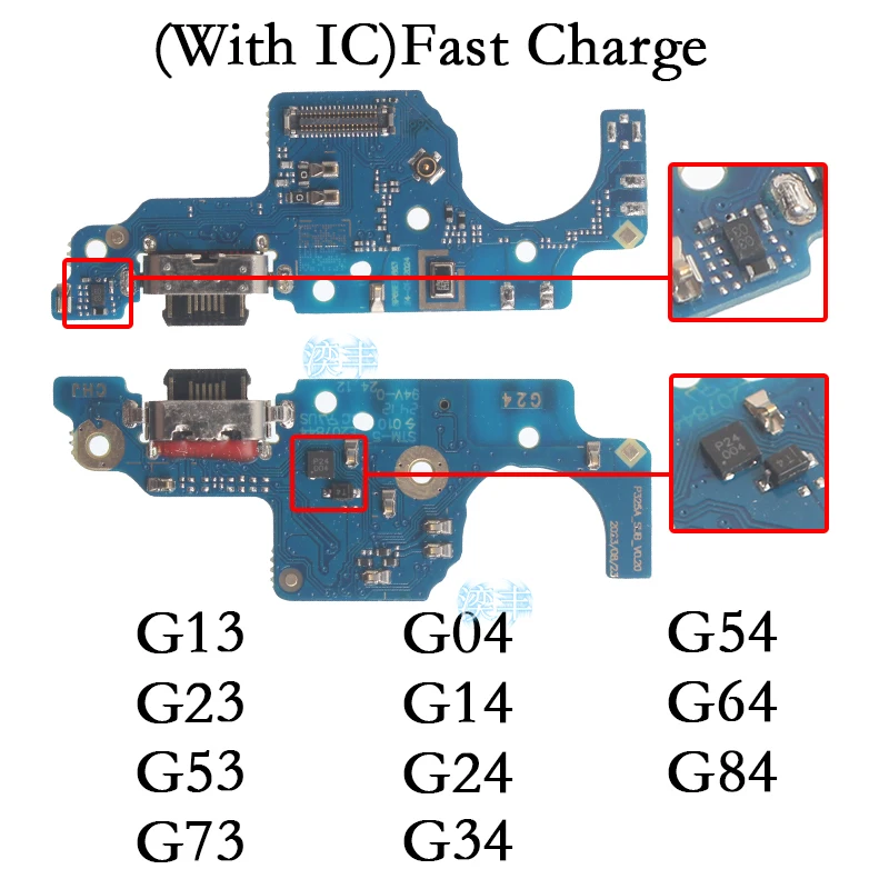 Usb Dock Charger Connector Ports for Motorola Moto G13 G23 G14 G24 Power G34 G54 G64 G84 G53 G73 G04 Charging Board Module Flex