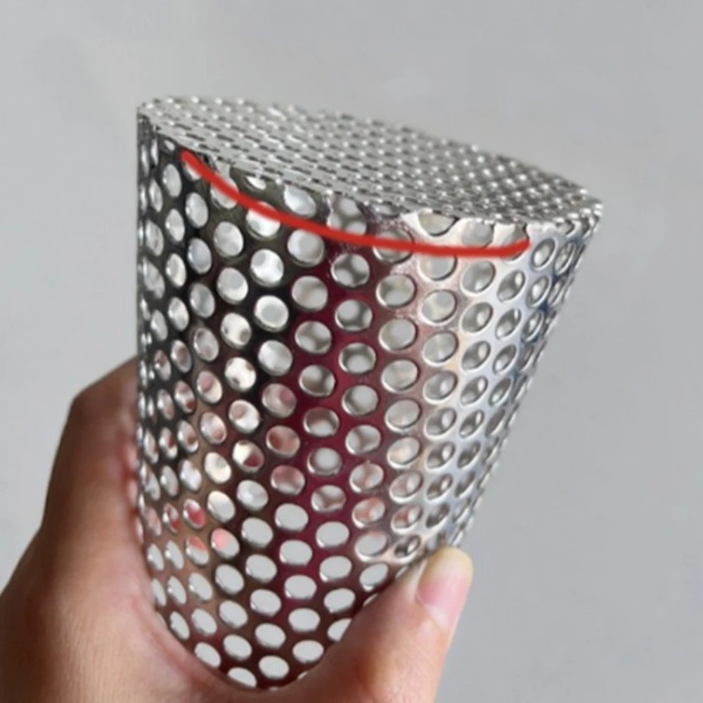 ตะแกรงกันอุดตันสำหรับรางน้ำฝน สแตนเลส ป้องกันแมลง นก ฝาปิดท่อระบายน้ำบนหลังคาและพื้น รูปทรงกลม