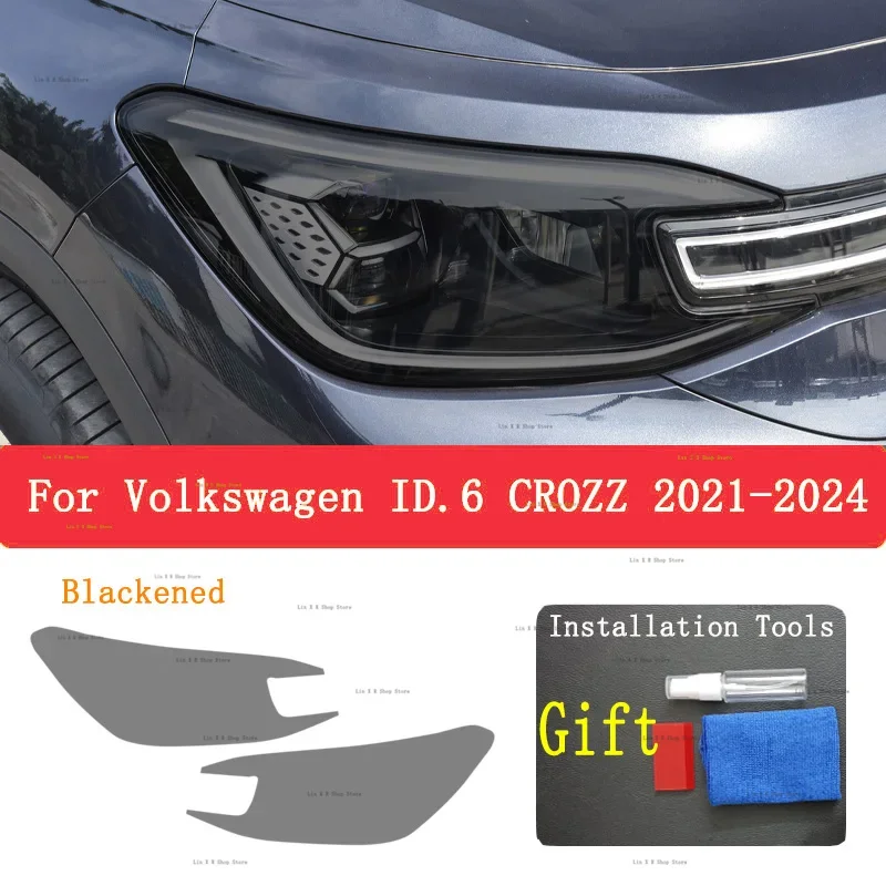 

TPU Protective Film For Volkswagen ID.6 Crozz 2021Car Exterior Headlight Anti-scratch Front Lamp Repair Accessories Sticker PPF