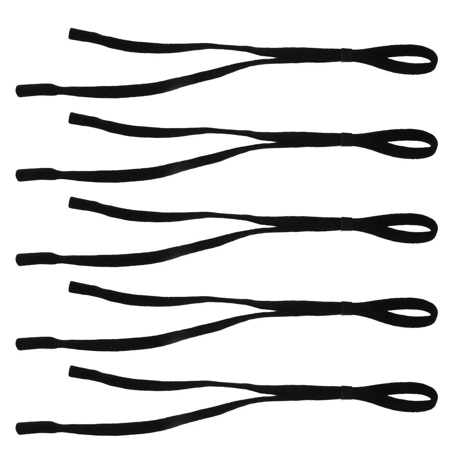 

Набор из 5 шт. ремешков для очков: спортивные, нескользящие, из полиэстера, с цепочкой-держателем, для активного образа жизни, унисекс