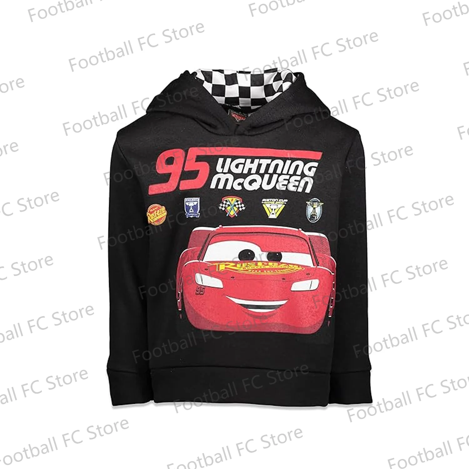 Disney Pixar Cars Fleece Pullover Hoodie, Relâmpago McQueen Mater, criança a criança grande, Novo, 24