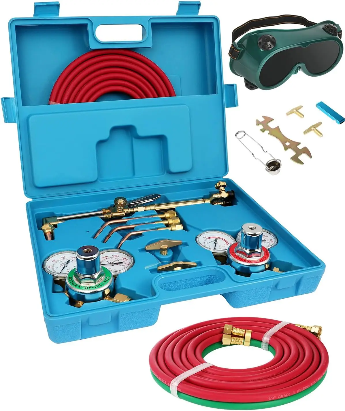 Acetylene Torch Kit Oxygen Cutting Kits Welding Torch Set Portable Professional Brazing Tool Set Cutting Torch Kit