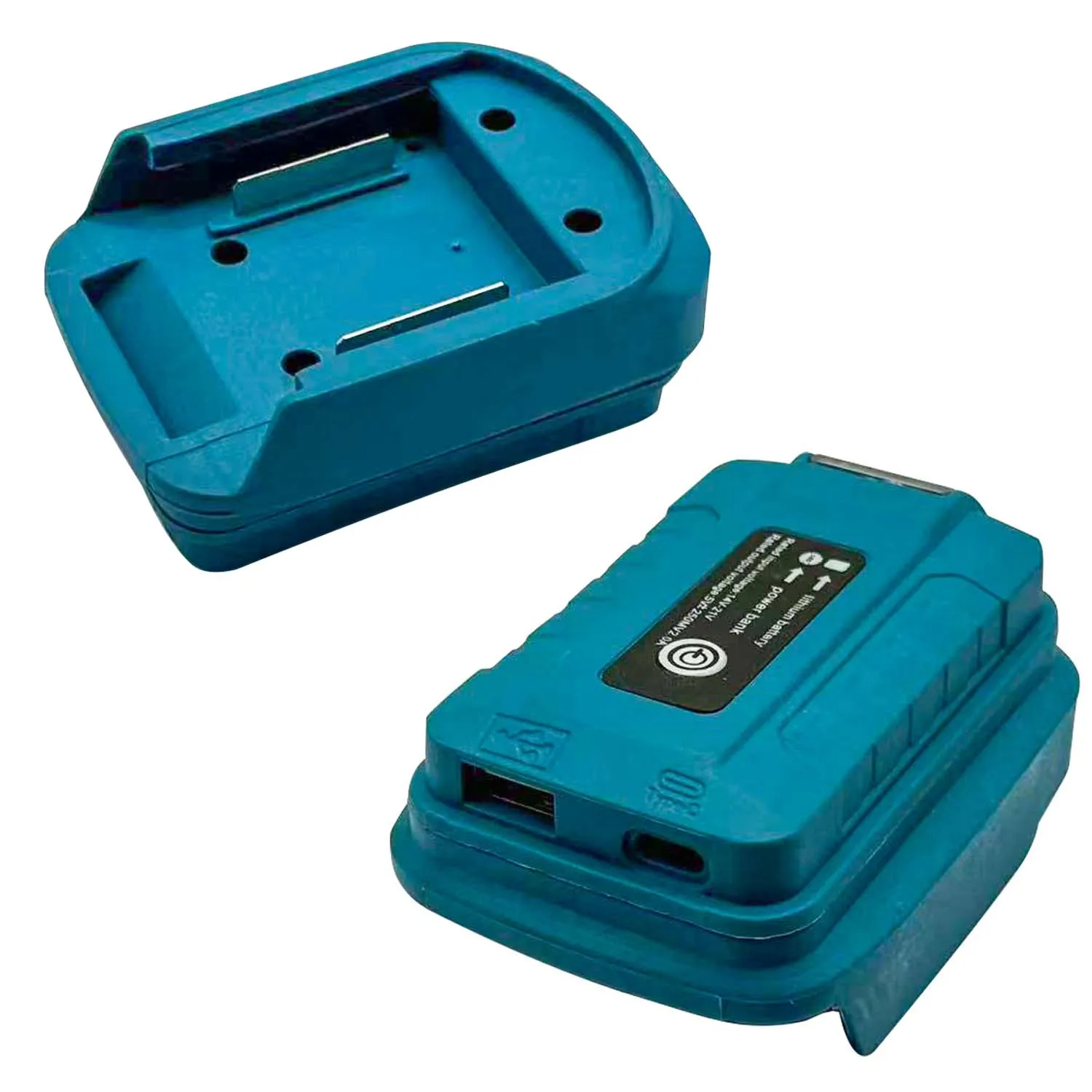 USB Charging Solution with DC Head for BL1830 BL1840 BL1815 Batteries Supporting 21V Input and 5V Output Conversion