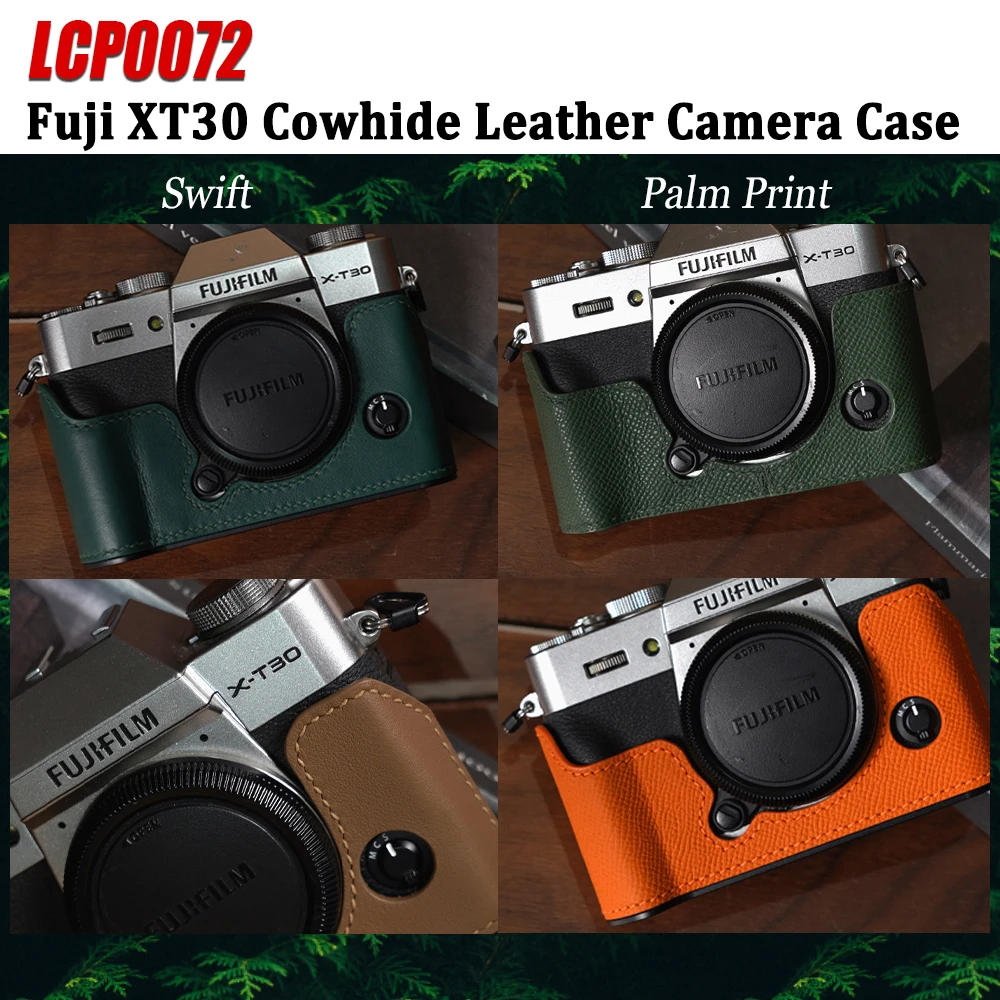 

Camin LCP0072 Card Case Cowhide Leather Camera Bag Base Specialized Camera Case for Fujifilm XT30 Retro Style Camera