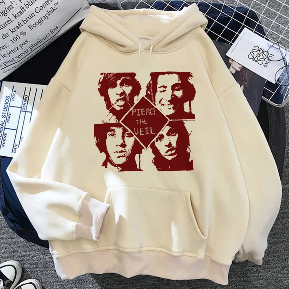 Pierce the Veil hoodie youthful anime sweater patterned Y2K trendy female hoddie streetwear harajuku