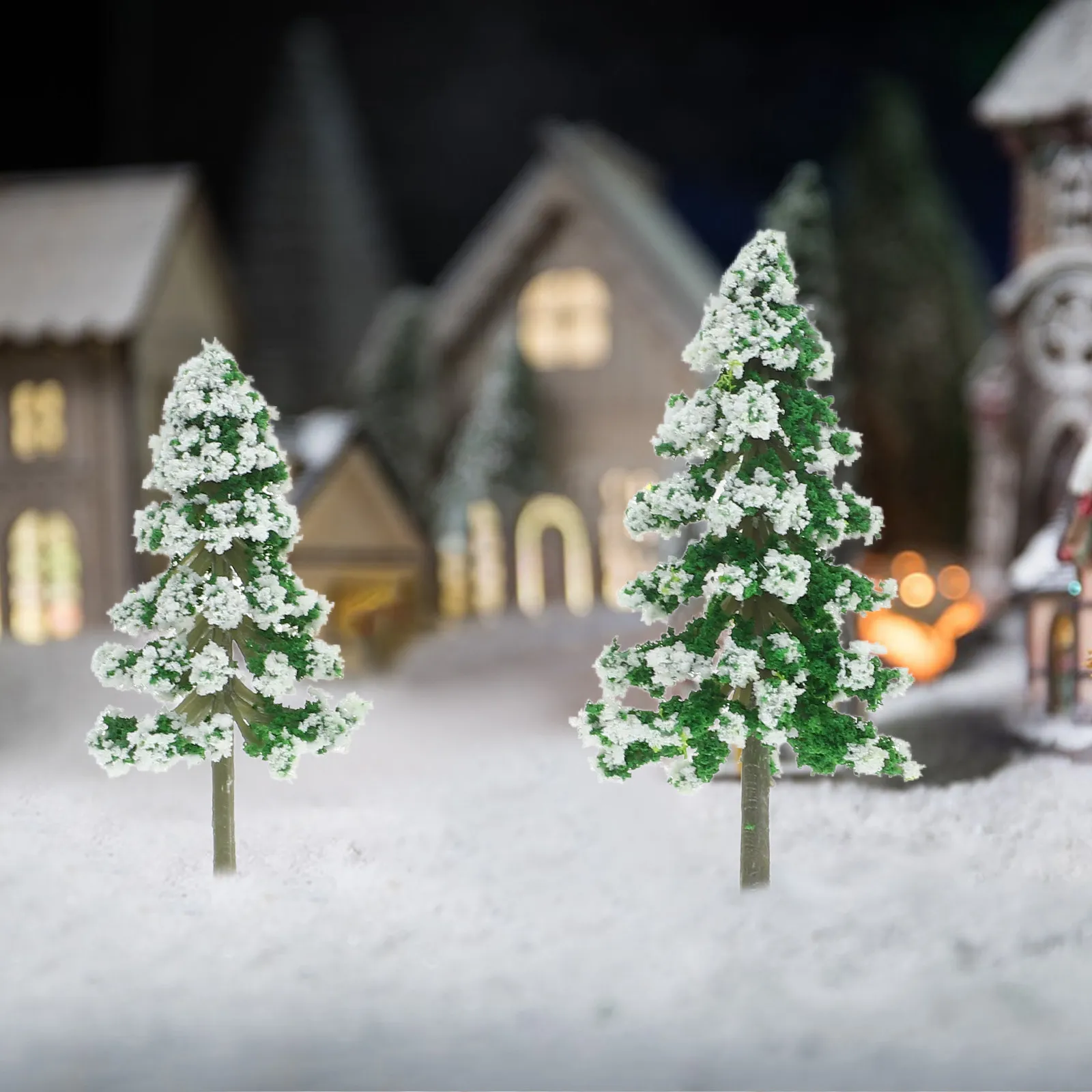 5Pcs Cedar Tree Landscaping Decoration Miniature Road Trees for Diorama Train Scenery Sand Table Landscape DIY Small Pine Tree