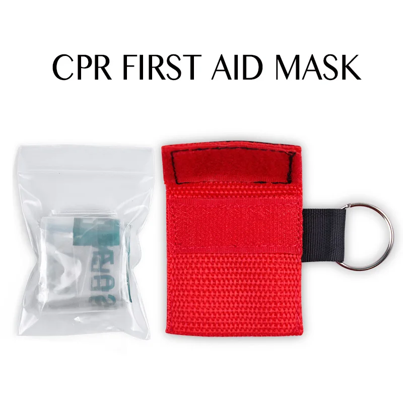 Emergency First Aid Mask Rescue CPR Mask Resuscitator One-Way Valve CPR Shield Survival Training Mask Outdoor Rescue Portable