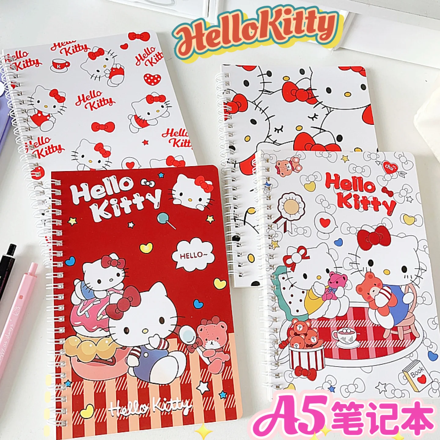 

Hot Selling Sanrio Hello Kitty Coil Book A5 Cartoon Notebook Kuromi Cute Horizontal Notebook Gifts Manufacturer Wholesale