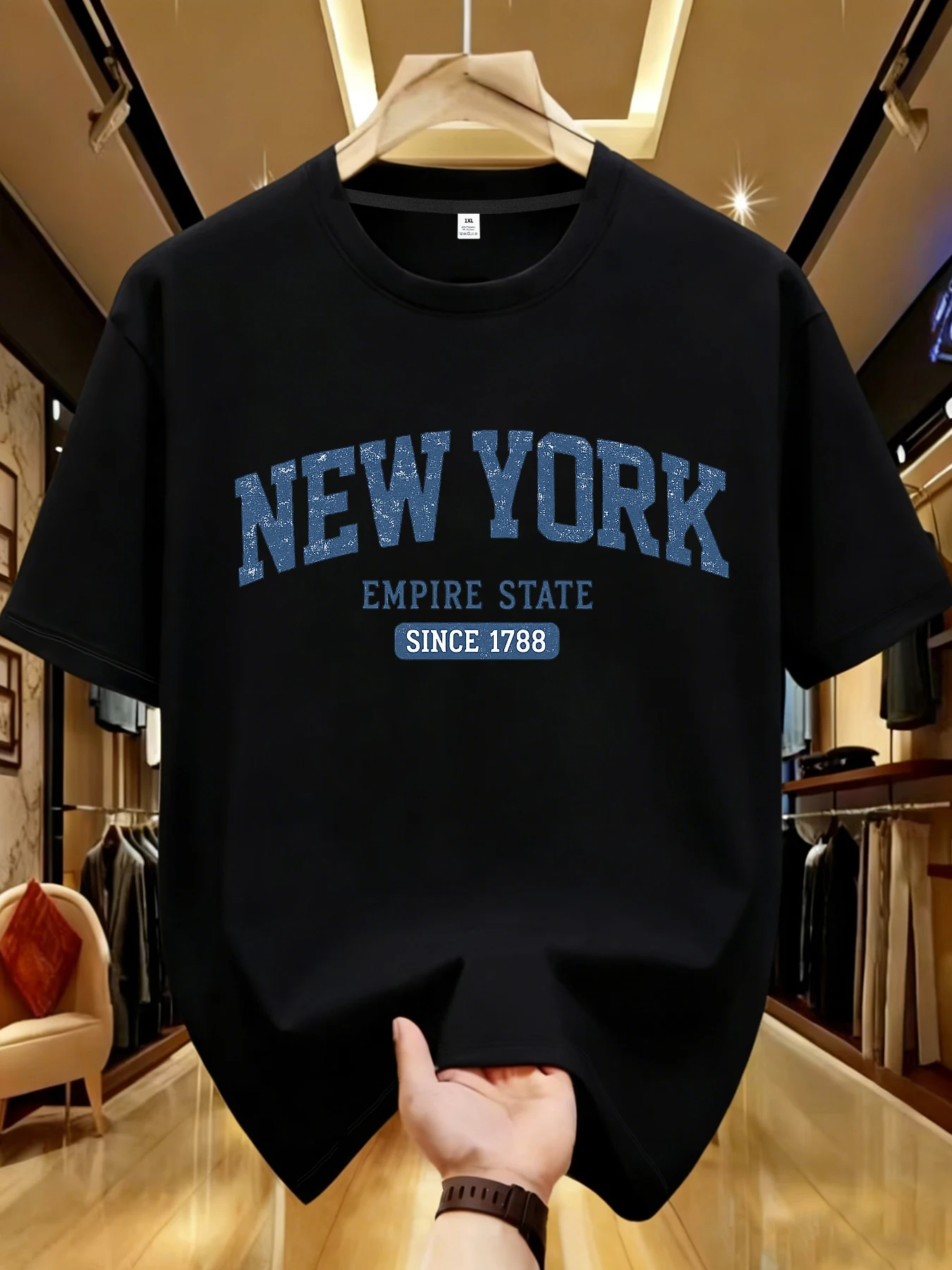 

【WDS01228】Letter printing plus size women's T-shirt summer casual street fashion women's Joker short sleeve T-shirt