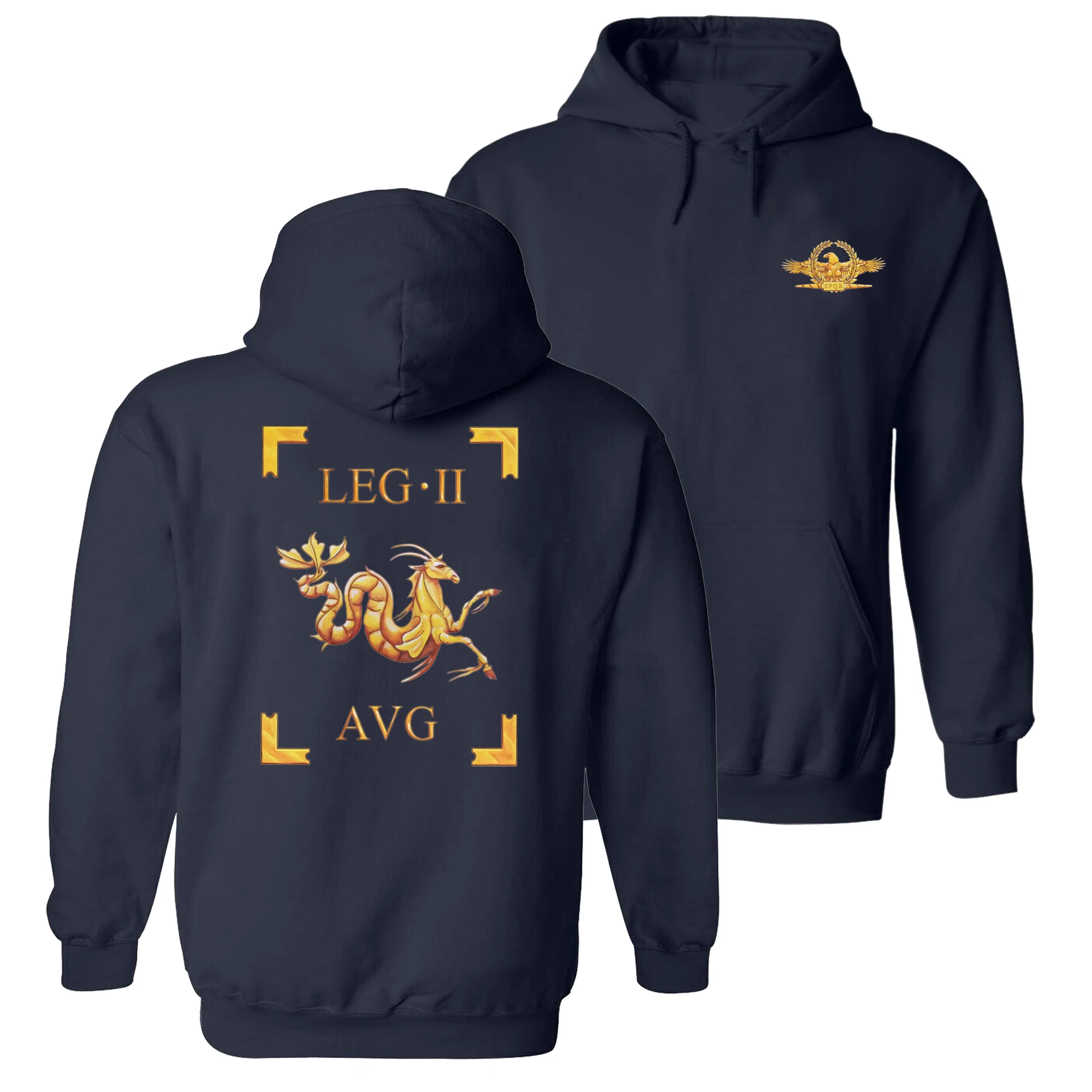 Roman Legio II 2st Legion Augusta Vexillum Pullover Hoodie 100% Cotton Comfortable Casual Mens Sweatshirts Fashion Streetwear