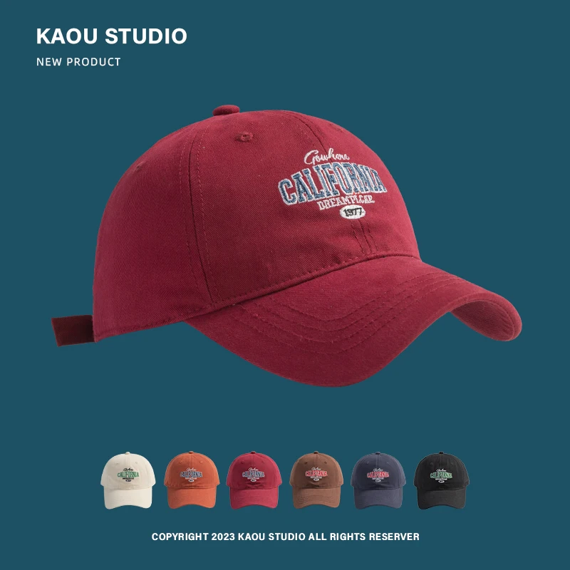 Baseball Cap Children's Korean Style Fashionable Embroidery Face-Looking Small Casual All-Match Men's Peaked Cap Fashion