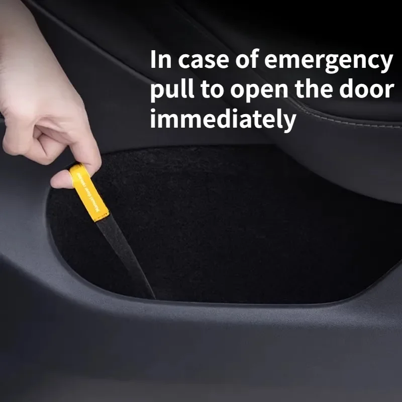 For Tesla Model Y/YL/3 Highland Rear Door Emergency Mechanical Pull Strap - Dedicated Emergency Release Handle Accessory