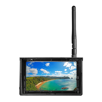 New 5.8G 48CH 4.3 Inch LCD 480X272 16:9 NTSC/PAL FPV Monitor Auto Search with OSD Build-In Battery for RC Drone