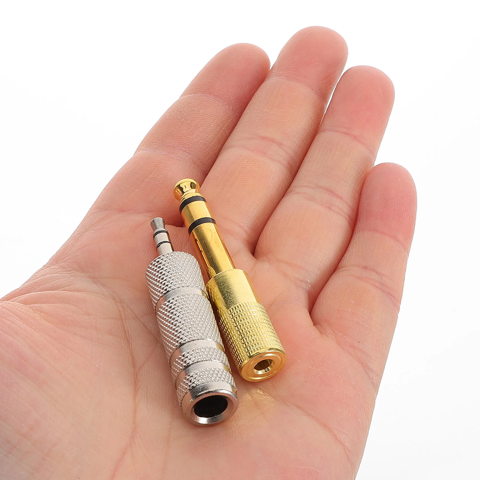 

12Pcs Metal Headphone Audio Adapter Stereo Jack Converter Mic Guitar Amplifier Player Headphone Converter Stereo Audio Adaptor