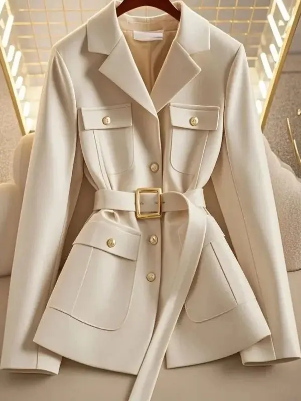 

Women's Long Sve irt Button up Collar Street Sle Loose Fit Regular Sve Design Pure Color Mid-Length Coat Jaet