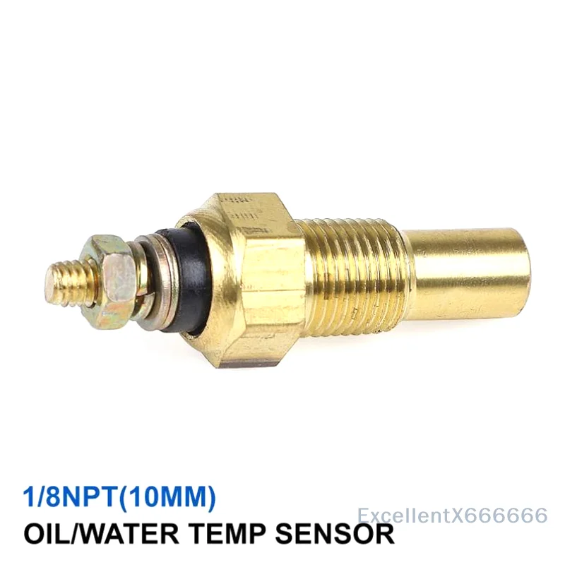 12V 1/8 NPT レーシングカーオイル温度センサー 水温センサー 水温計 ゲージセンサー TSU01