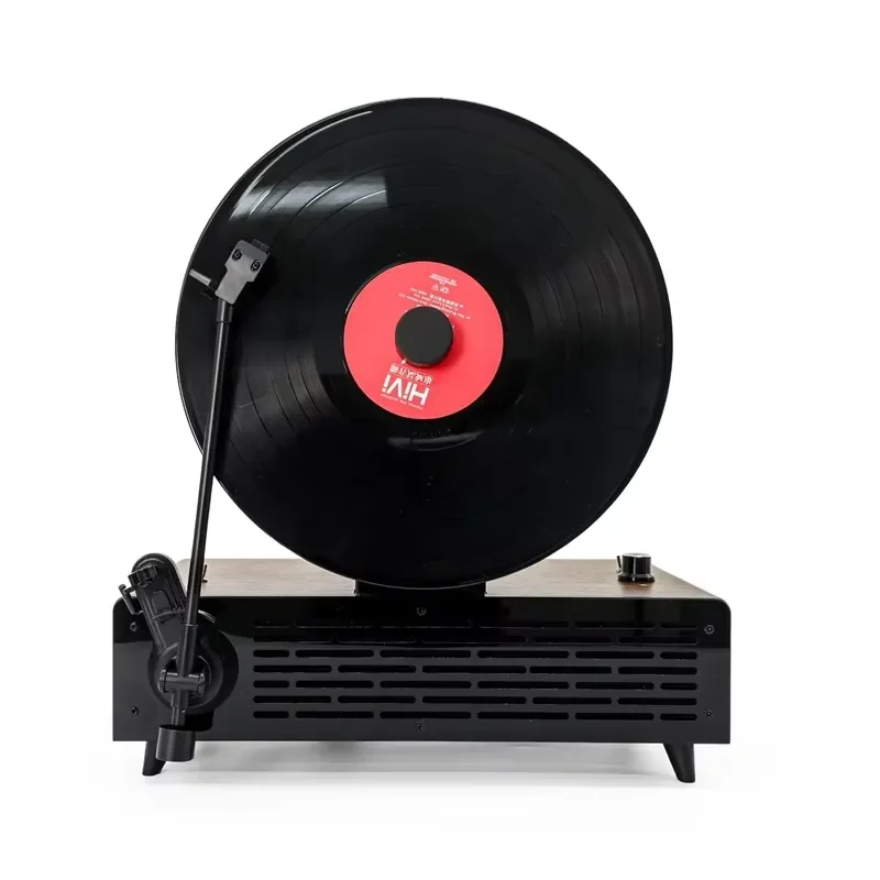 Vintage Style Vinyl Record Player Stand Modern Creative TV Cabinet Coffee Table Home Living Room Furniture Ornament Vertical