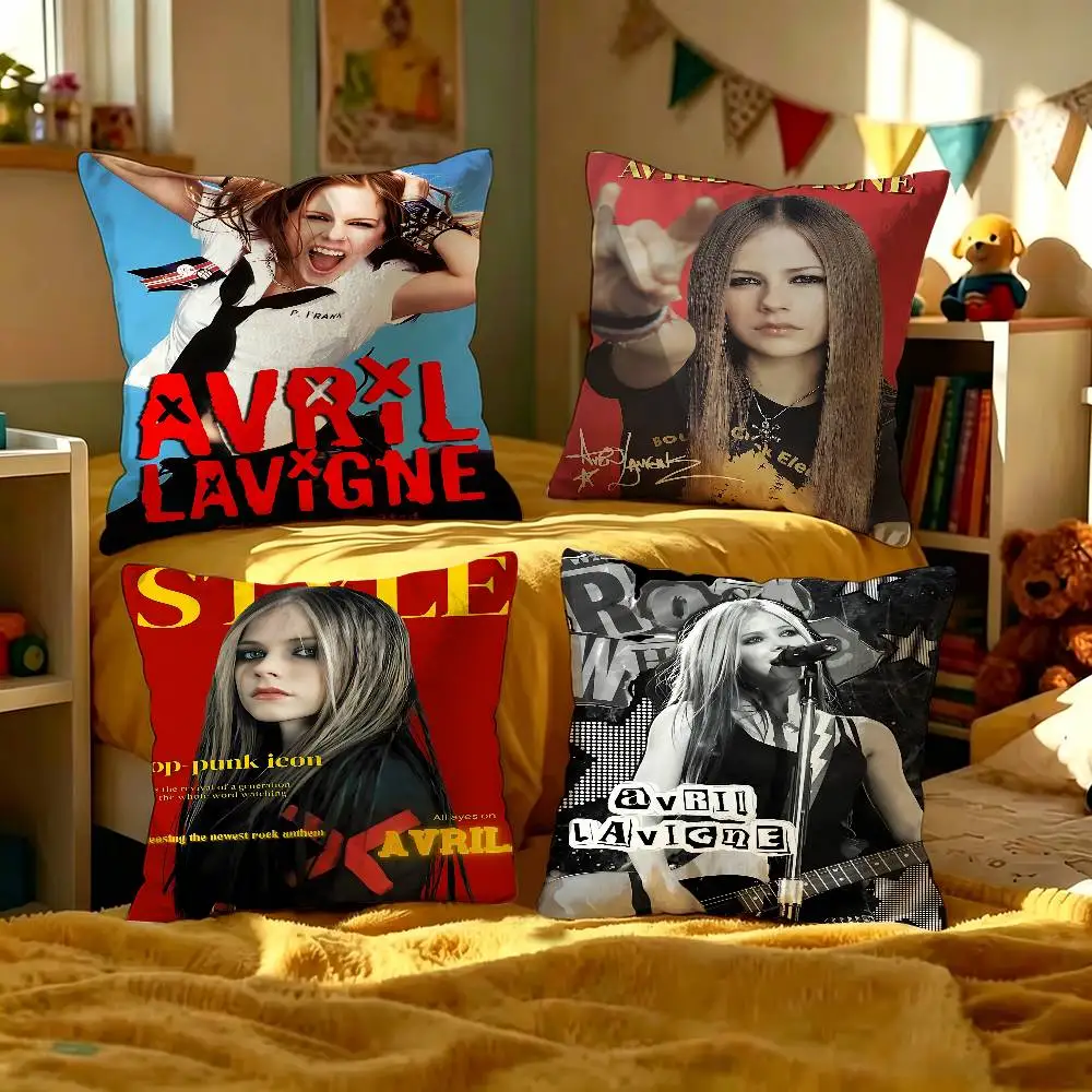 Singer A-Avril Lavigne  Personalized picture text home decorative pillows Household Gifts 45x45cm