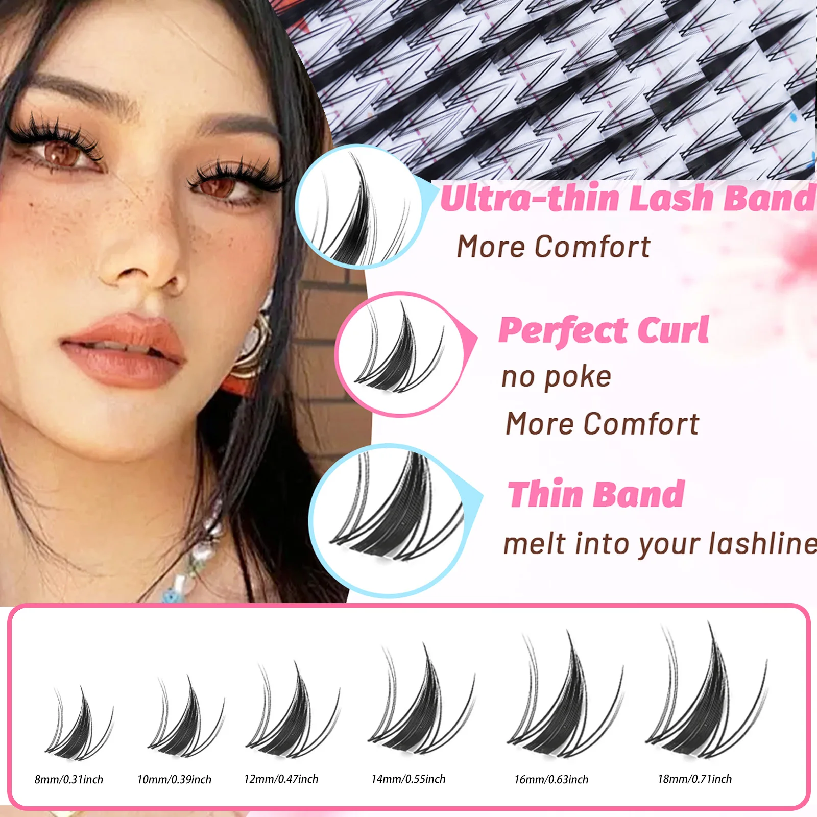 100 sztuk puszystych pojedyncz – Anime Cosplay Lashes recenzja i cena