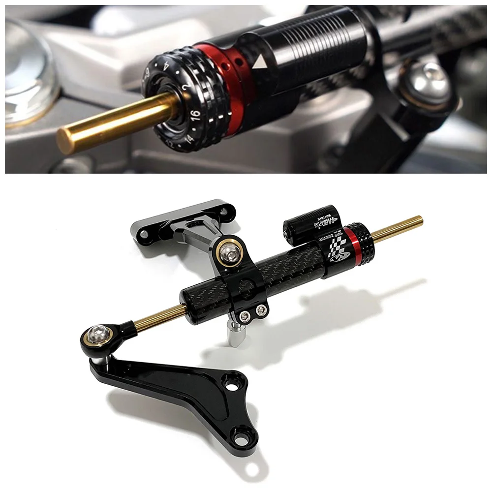 

For Triumph Street Triple 765 S R RS 2017-2025 Motorcycle Accessories Adjustable Steering Damper Bracket Mounting Kit