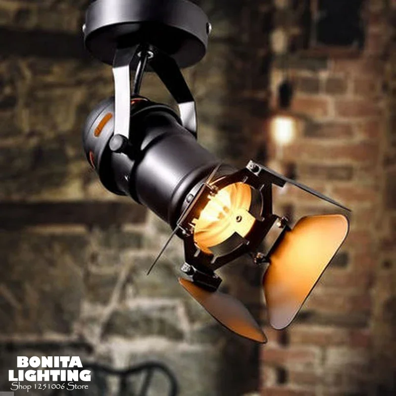

Industry Wind retro pendant lamp Studio Iron projector Camera pendant lamp ceiling Edison retro hanging lamps