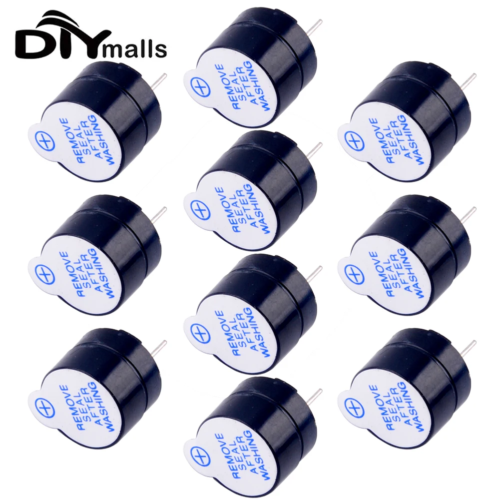 

10PCS Active Buzzer 3V/5V/12V TMB12A03 TMB12A05 TMB12A12 Magnetic Long Continous Beep Tone 12*9.5 Mini Speaker