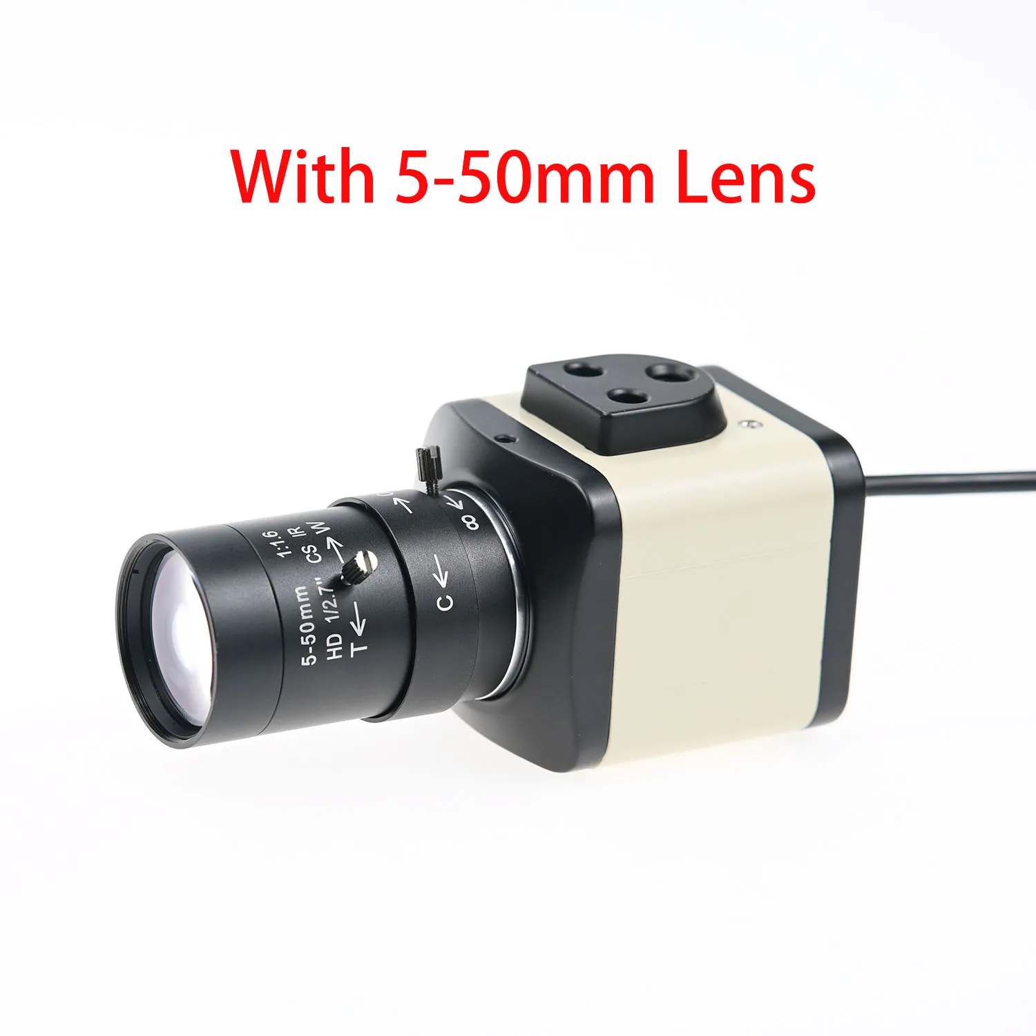 HD 16MP USB Camera With 5-50mm 2.8-12mm Varifocal CS Lens,IMX298 4656X3496 10fps,For Image Recognition,High Shoot Document Scan