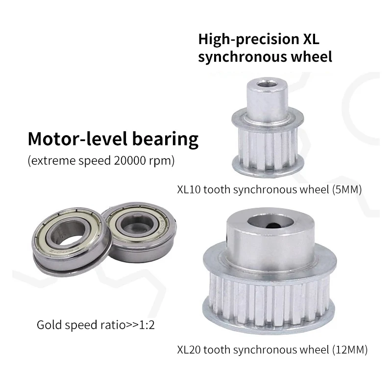 Unpowered Spindle Assembly B12 Drill Chuck Lathe Spindle Assembly Small Lathe Accessories Trimming Belt B10/B12/B16 Drill Chuck