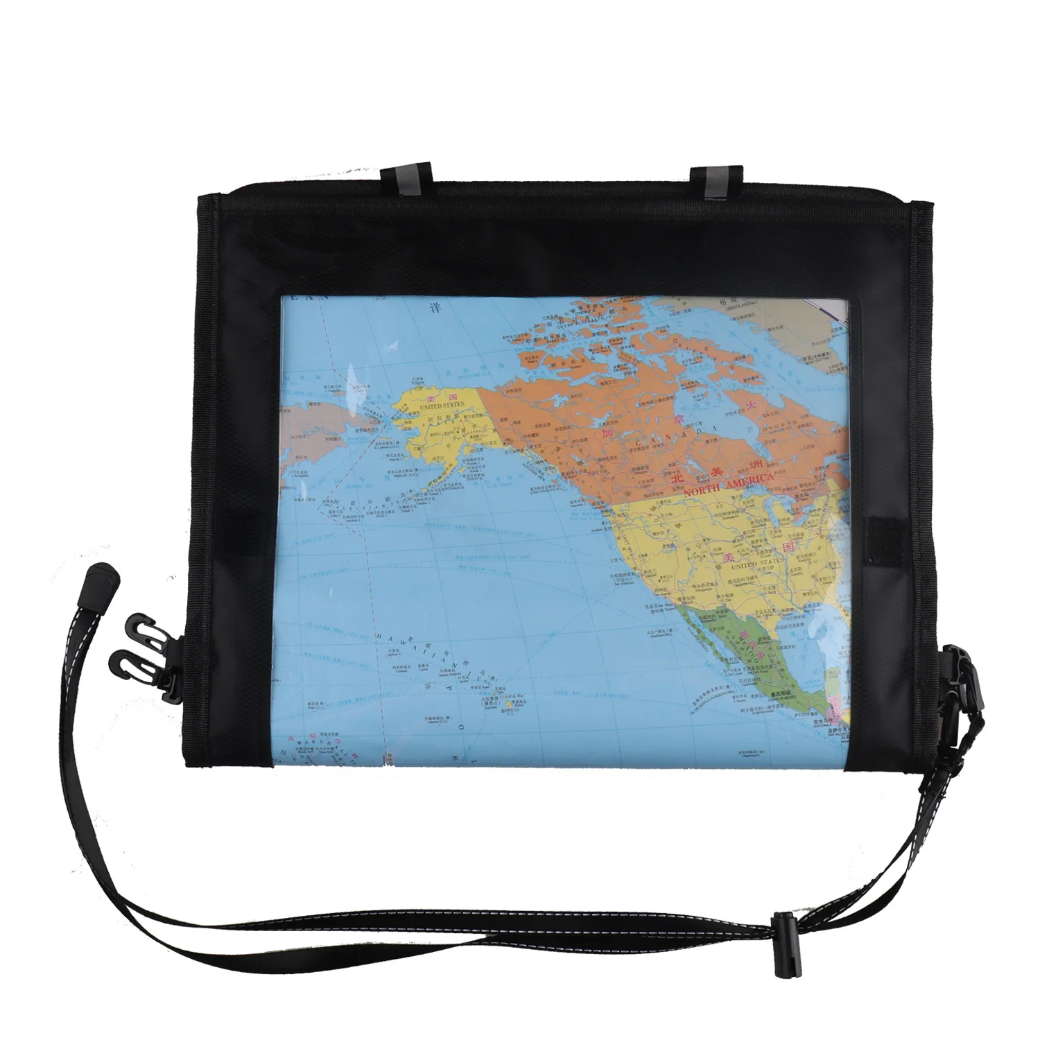 Waterproof Map Bag Map Storage Case Transparent Document Dry Map Pack Hiking Passport Holder for Outdoor Camping Exploration