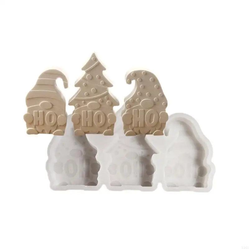 قالب سيليكون قوي متعدد الأغراض لمشروعات الحرف اليدوية لصينية عيد الميلاد من الراتنج