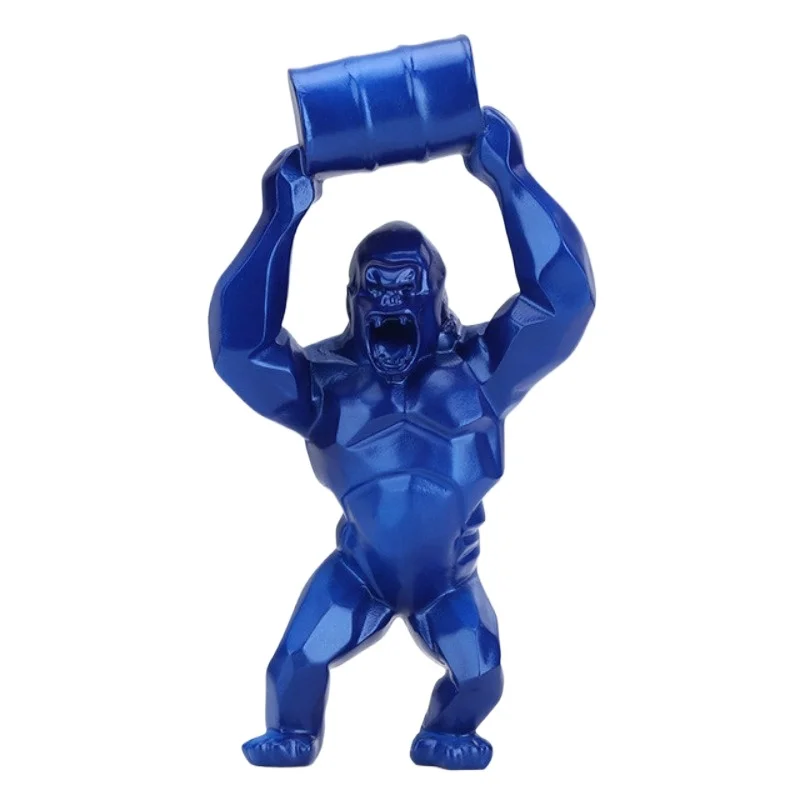 For Paint Bucket-lifting Orangutan Sculpture Ornament 20cm Creative Ornament, Sculpture Ins Decoration