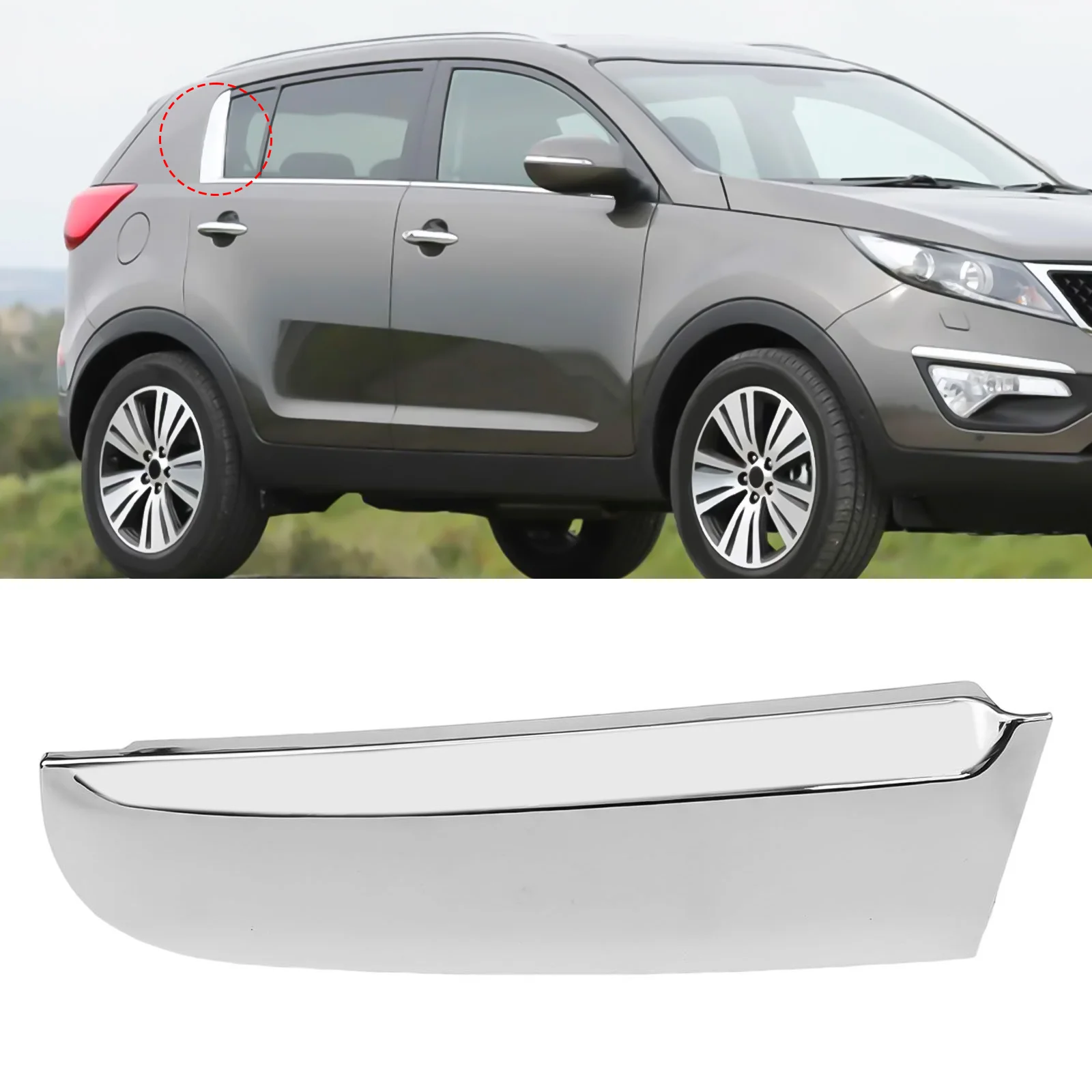 

Молдинг на C-стойку из ABS-пластика: практичный, надежный, быстрая установка, прямой монтаж, улучшение интерьера автомобиля для Kia