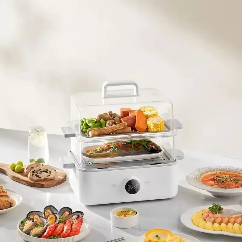 Smart Electric Steamer 12L Home Breakfast Machine Large Capacity Multifunctional