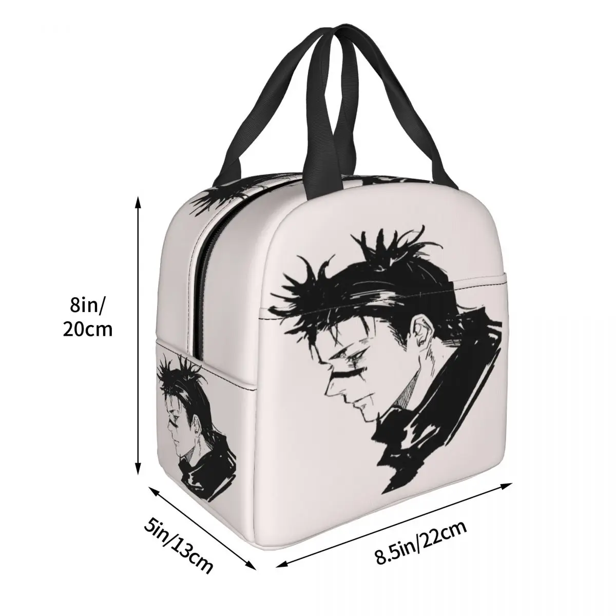 Jujutsu Kaisen Yuji Itadori Lunch Bags Insulated Bento Box Lunch Tote Picnic Bags Cooler Thermal Bag for Woman Student School