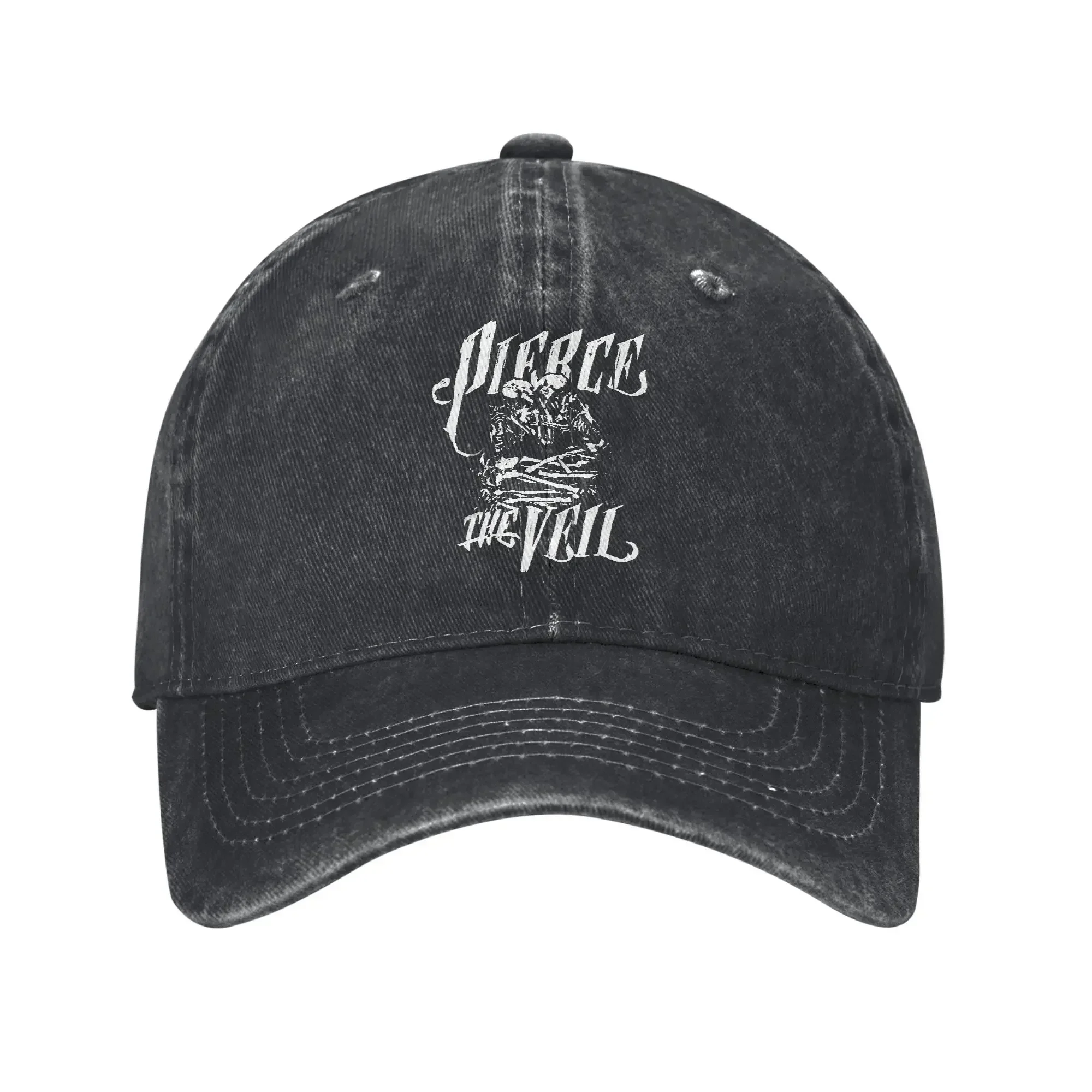 New Pierce The Veil Band Baseball Cap Sun  Hiking Fishing High Quality Washed Trucker Hat Unisex Men Casual Print Baseball Caps