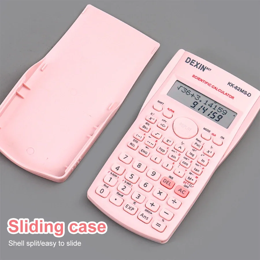 Scientific Digital Calculator Multifunctional Portable Exam Special Solid Color School Office Supplies Student Stationery