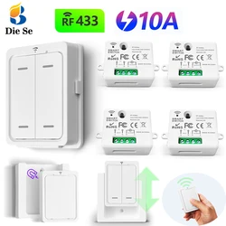 RF433MHz AC220V Wireless Light Switch,Mini Size Module,Wireless Magnetic Panel Switch,Push Button Switch for Home DevelopMent