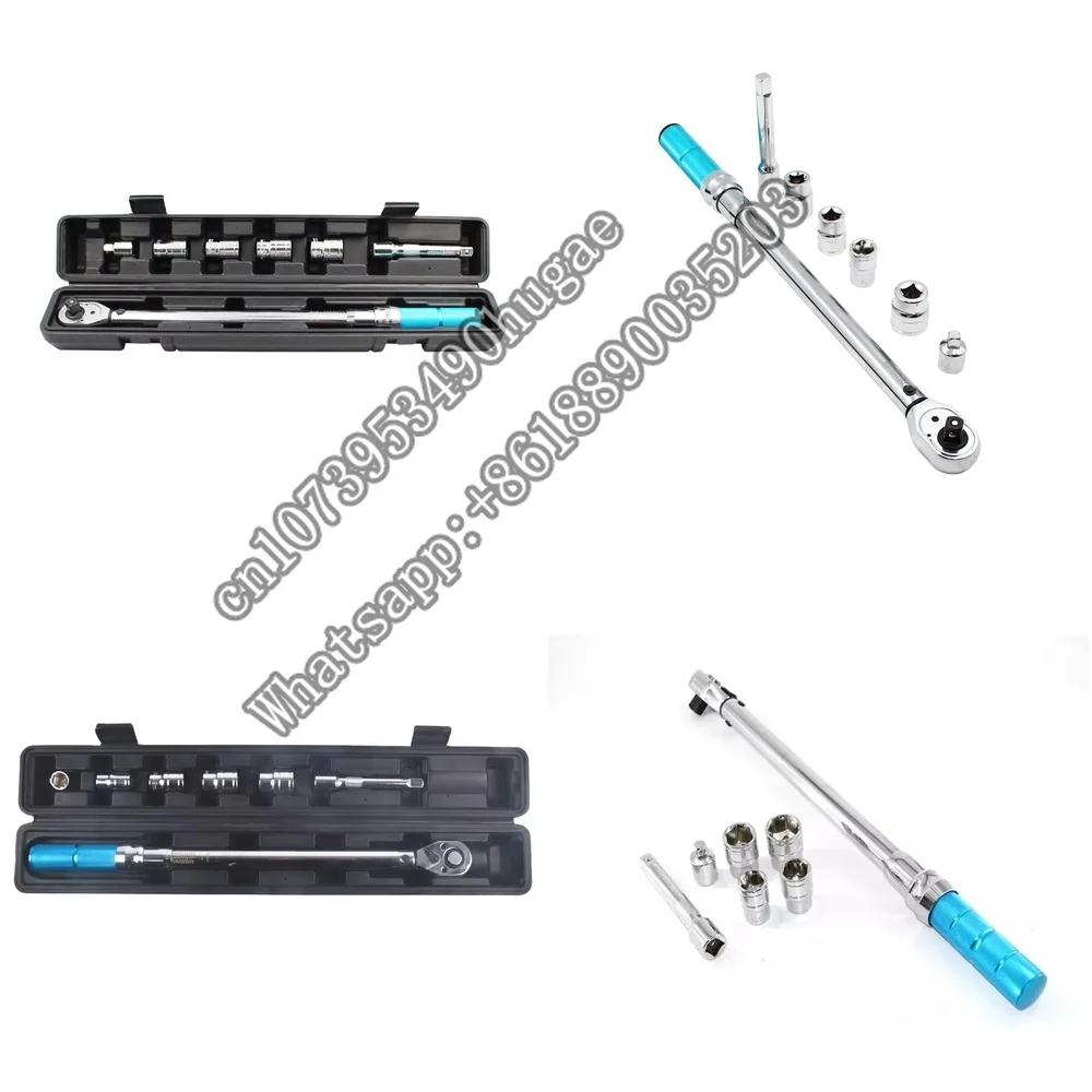 

7pcs Hand Bike Torque Wrench Set for Bicycle Repair Tools 210Nm Adjustable Torque Wrench Kit with Stainless Steel Socket