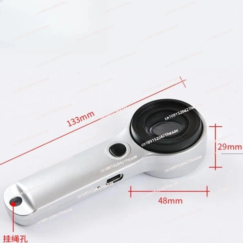 専用充電モデルとledライト05を備えた60倍拡大鏡の識別に適しています。