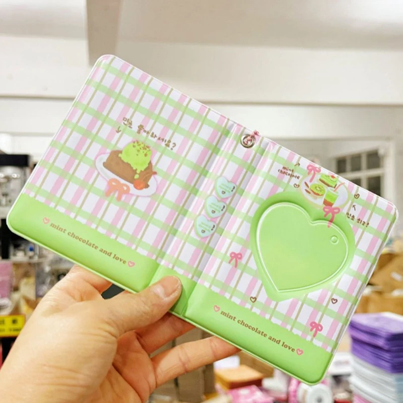 [E] 1 Piece Mini 3 Inch Love Album Photo Photocard Holder Kpop Photo Album Idol Binder Photo Card Holder Card Collect Book
