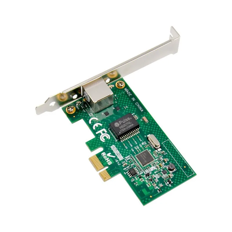 การ์ดเครือข่าย PCIe เซิร์ฟเวอร์ Intel I210AT GbE Ethernet การ์ดอะแดปเตอร์ RJ45 1000M PCI-E Converter gibabit