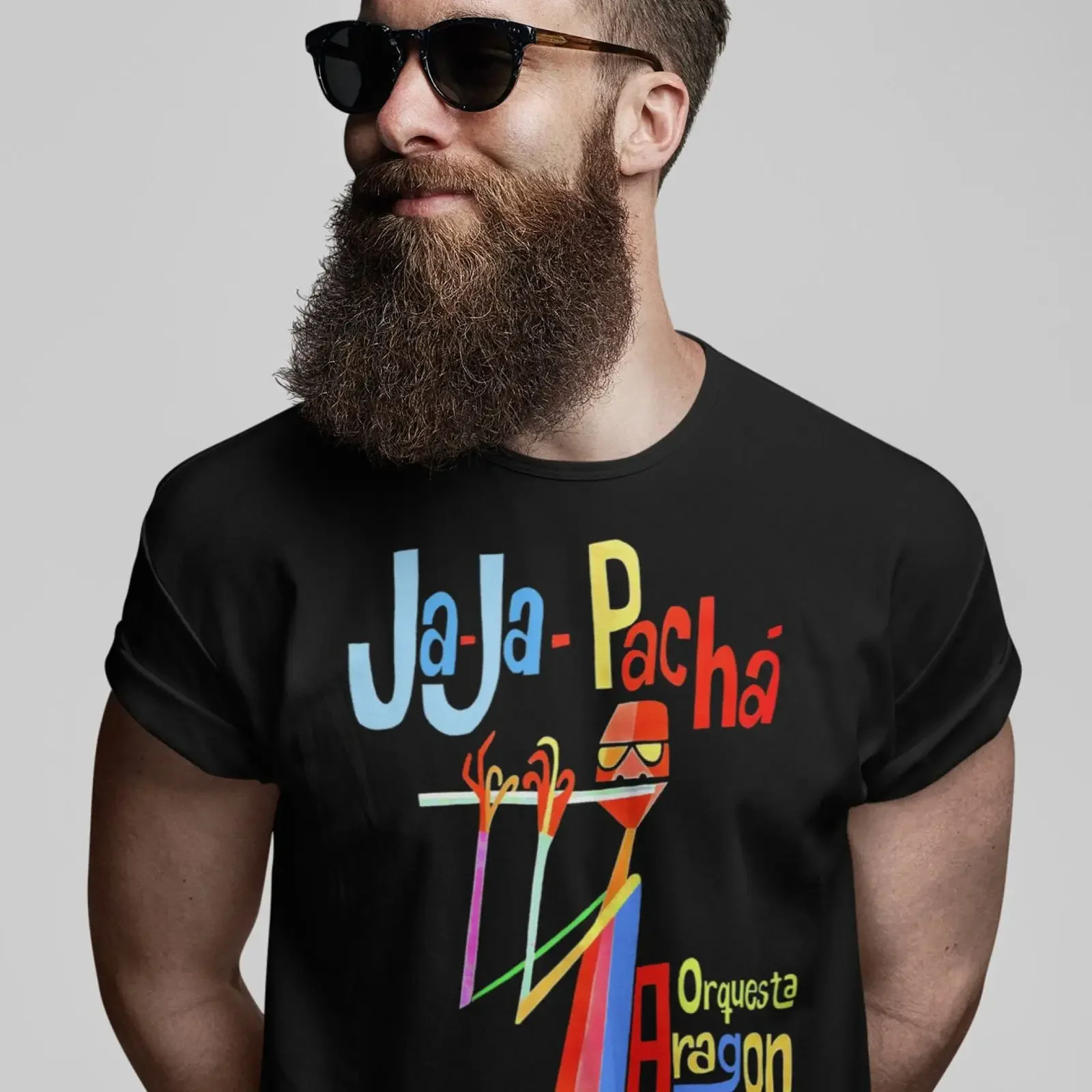 Latin Music T shirt Flute player Print Retro Vintage Jazz Artist Band vintage Washed Versatile Casual Unisex designer clothes