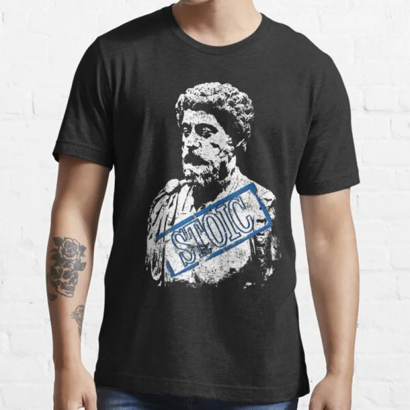 

Marcus Aurelius roman emperor Gitf t shirt for men stoic philosophy Graphic clothes All size Tops S-6XL