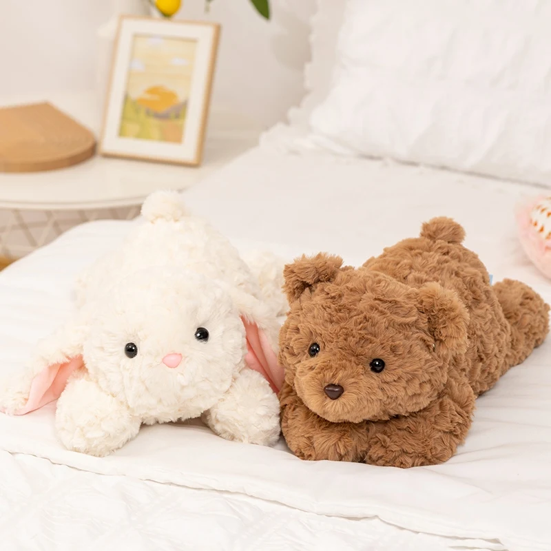 

55cm Ultra Soft Rabbit Bear Plush Pillow Toy Collectible Stuffed Animal Bunny Gift for Kid And Collectors Birthday Party Present