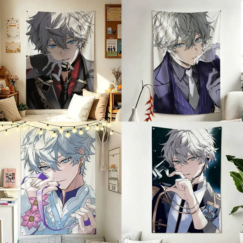 S-Sena I-Izumi E-Ensemble Stars Vertical Flag Tapestry Wall Hanging Indoor Outdoor Home Decor