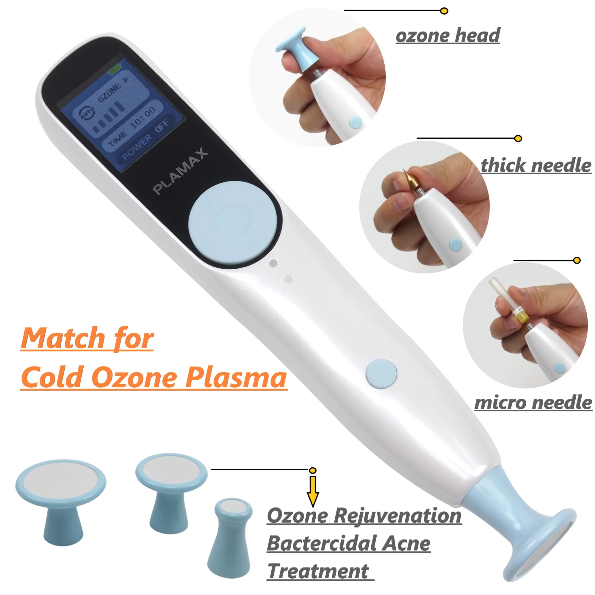 Plamax Ozone Fibroblast Cold Plasma Pen Freckle Dark Spot Wart Removal Acne Treatment Auto Face Lifting Beauty Machine