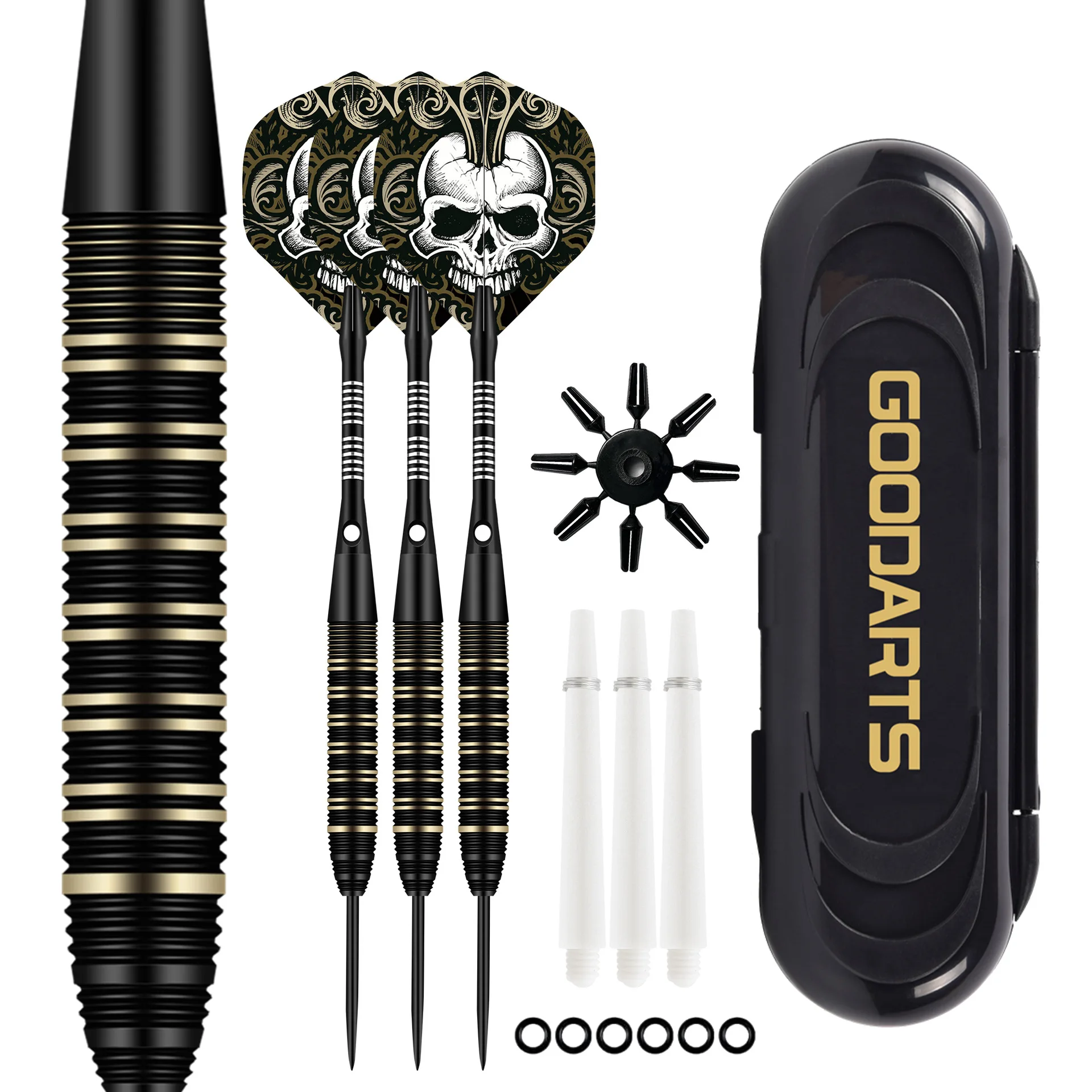 3pcs Set of Needle Darts Aluminum Alloy Darts Rod Exquisite Darts Leaf Indoor Competitive Entertainment Supplies