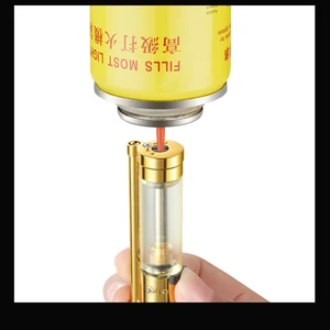 ولاعة قابلة للنفخ لغاز البوتان المعدني الشفاف ، صامد للرياح ، شحن مباشر ، لهب أزرق صغير ، إبداعي ، مستودع هواء ، جديد أفضل 12 ولاعة قلب مبيعات - رقم 1