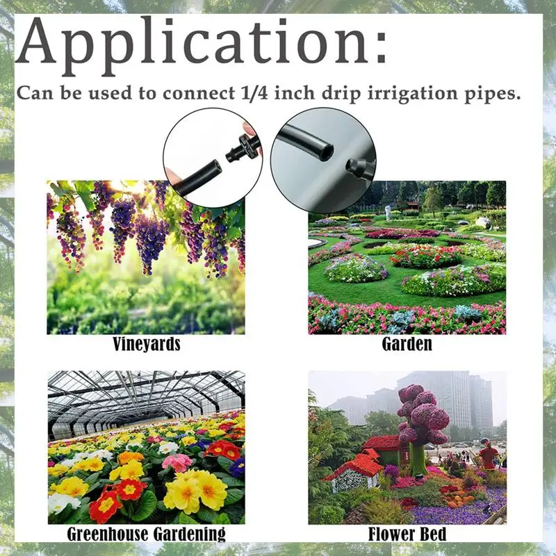

2025 Trend Drip Irrigation Barbed Connectors Kit 4Mm Drip Irrigation Fittings PVC For Vegetable Garden Lawn Flower Pot