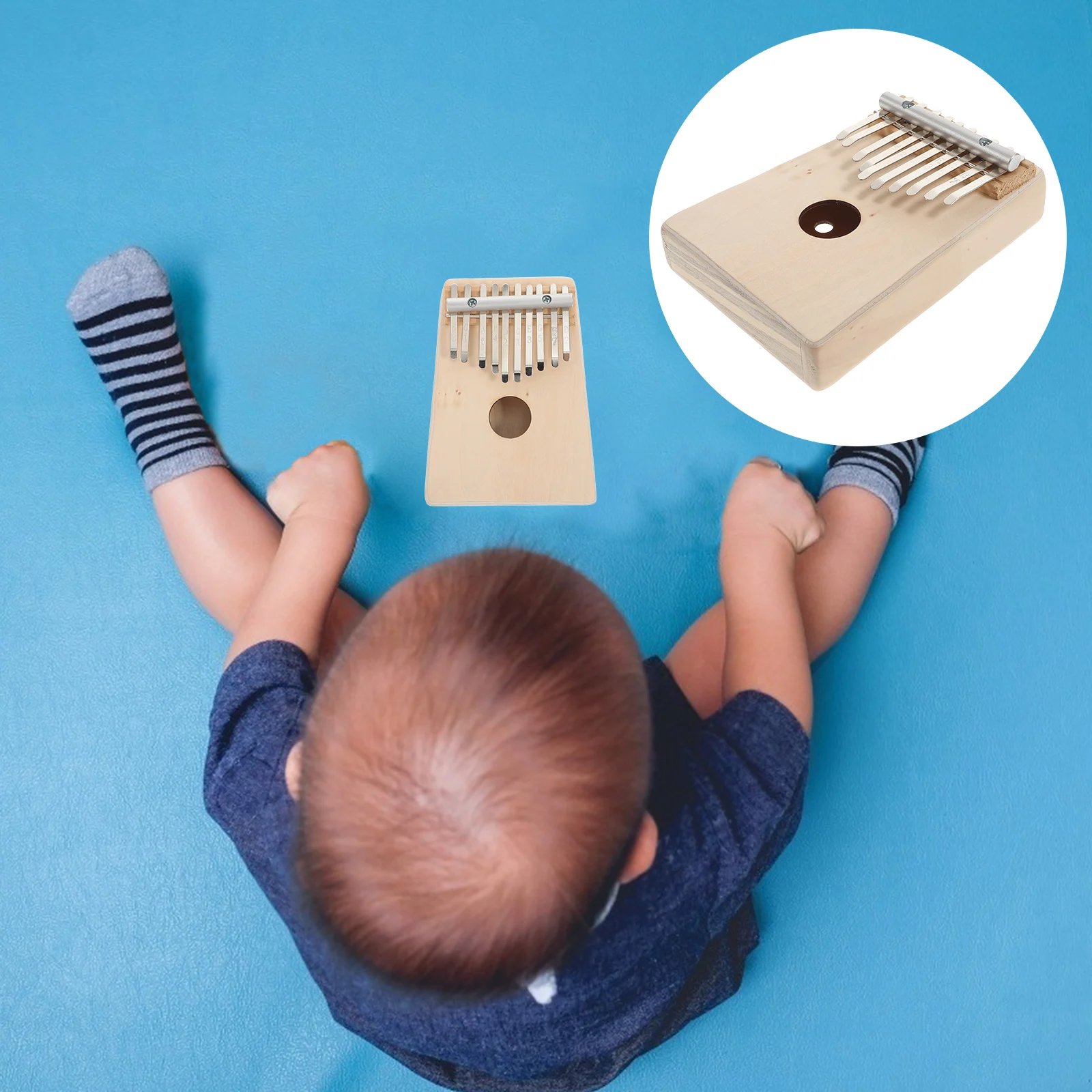 

Wooden Finger Piano Kid Musical Instrument Thumb Instruments for Toddler